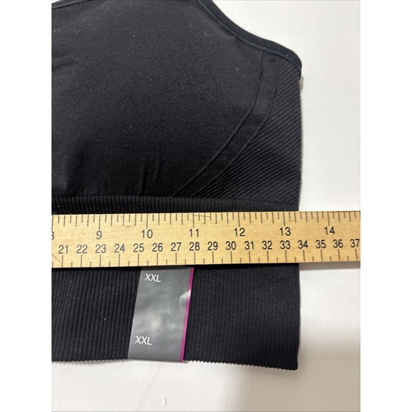 All Motion Women Seamless Medium Support Sports Bra Black Plus XXL 214-05-5376 - Picture 6 of 10